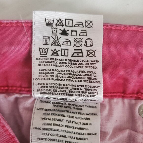 G By GUESS Women's Slightly Faded Super Skinny Denim Jeans Pink Size 26 - Picture 7 of 12